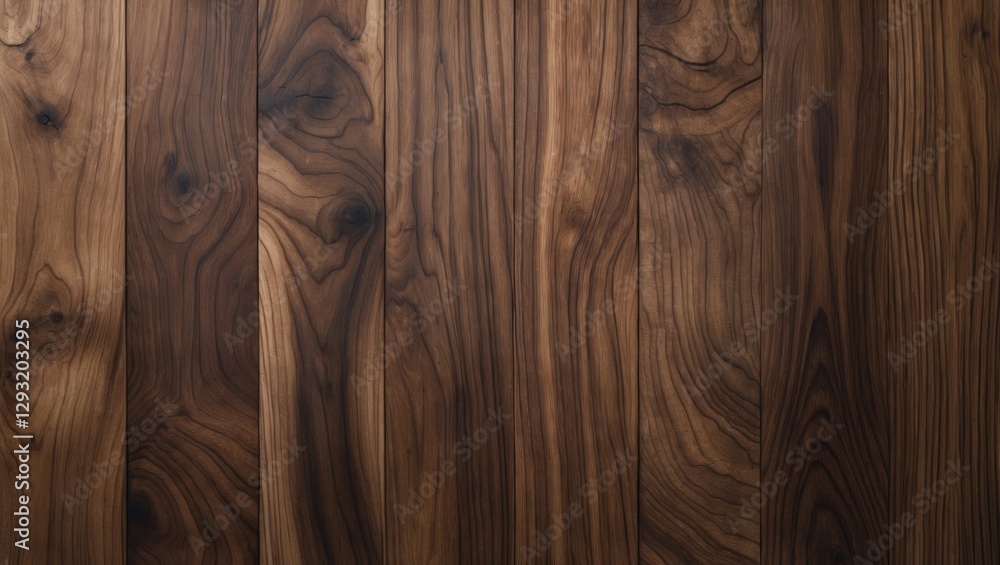 Poster walnut wood veneer surface texture with natural grain patterns for background or design use