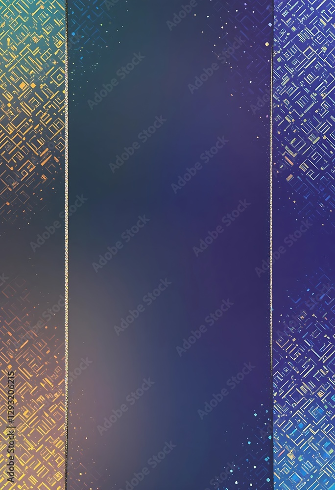 Poster Abstract Technology Background with Geometric Pattern and Dark Gradient