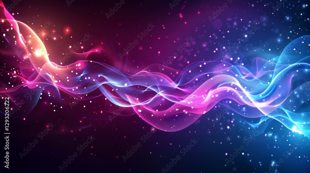 Poster digital data flow and infographic background. abstract background with dots and lines. digital tech.