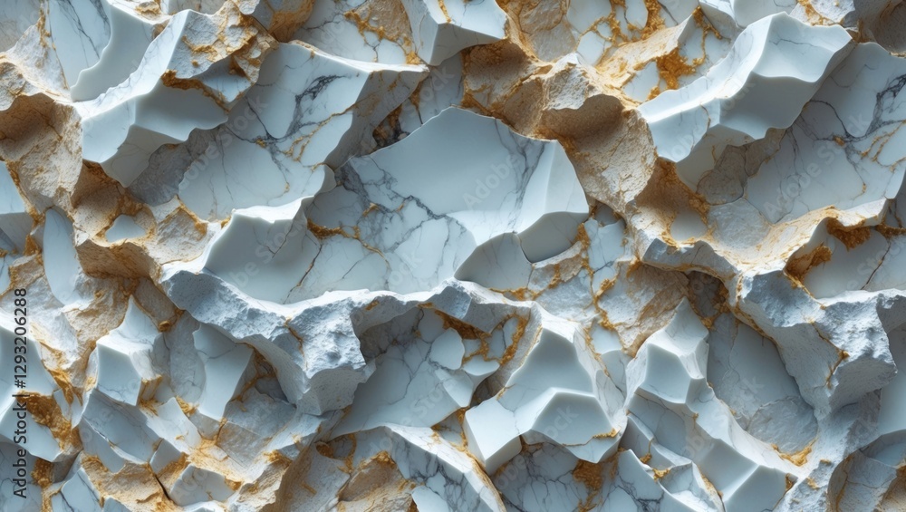 Poster elegant white marble texture background featuring intricate natural patterns, ideal for interior des