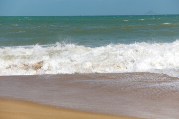 waves on the beach