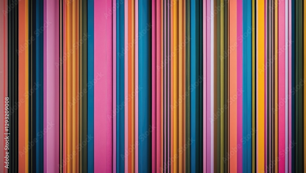 Poster vibrant vertical striped pattern with multicolored textures ideal for backgrounds and design project