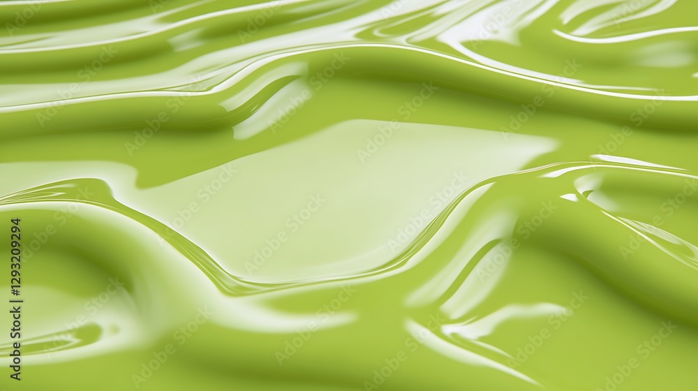Poster smooth green surface with wavy texture for backgrounds and abstract designs