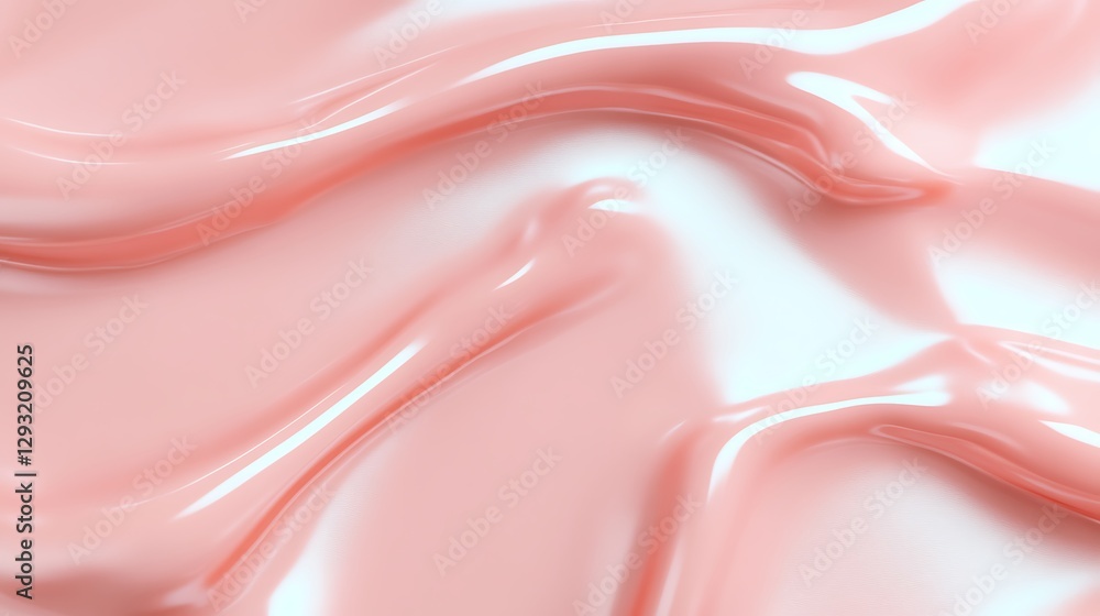 Aufkleber smooth pink liquid texture with glossy finish for background or design applications