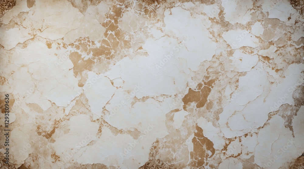 Poster vintage marble effect background with light aged wallpaper pattern for elegant design projects and c