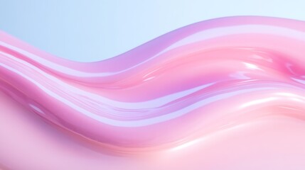 Smooth Pink Waves on Soft Background Creating an Elegant and Calming Visual Experience for Design Projects