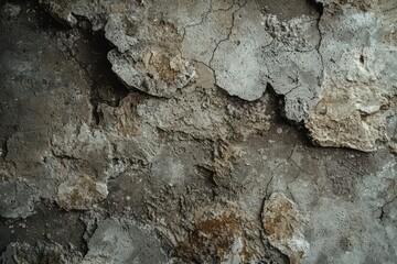 Subtle gray tones and natural imperfections in a rough concrete wall texture with visible surface voids.