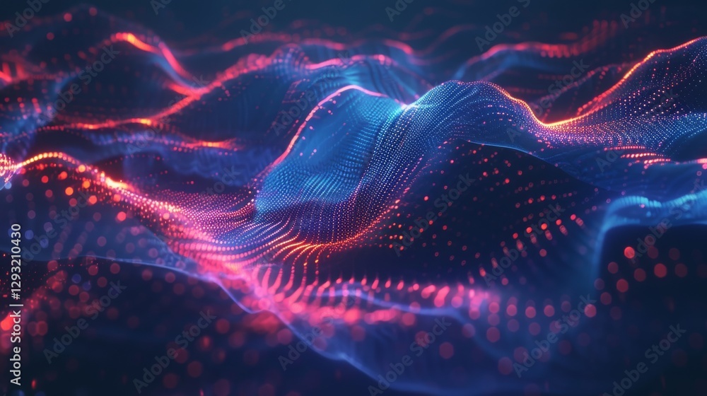 Poster digital data flow and infographic background. abstract background with dots and lines. digital tech.