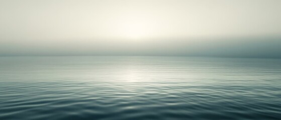 Obraz premium A calm body of water with a cloudy sky in the background