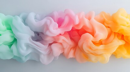 Fototapeta premium Soft Flowing Textures in Pastel Colors with a Dreamy and Ethereal Quality for Abstract Backgrounds