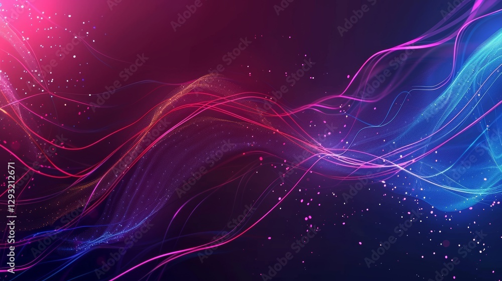 Poster digital data flow and infographic background. abstract background with dots and lines. digital tech.