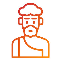 Vector Design Prehistoric Man Icon Style