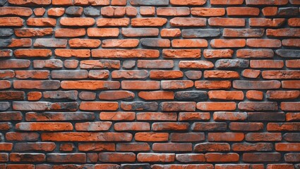 Naklejka premium Textured antique brick wall background in warm tones suitable for design and architectural presentations.