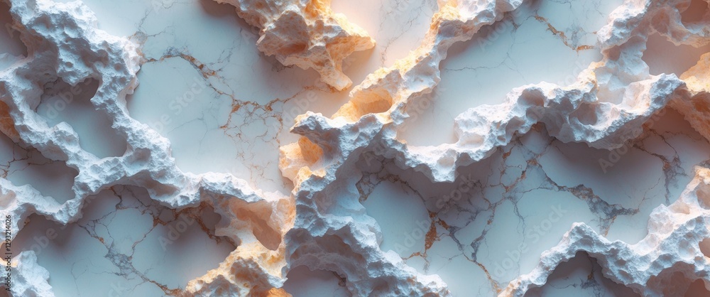 Poster white marble texture with intricate patterns ideal for artistic design and background applications i