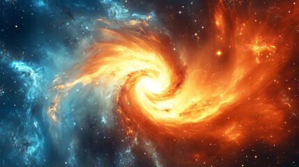 Obraz premium Hypervelocity star races through space, exoplanet in pursuit, embodying cosmic energy and motion.