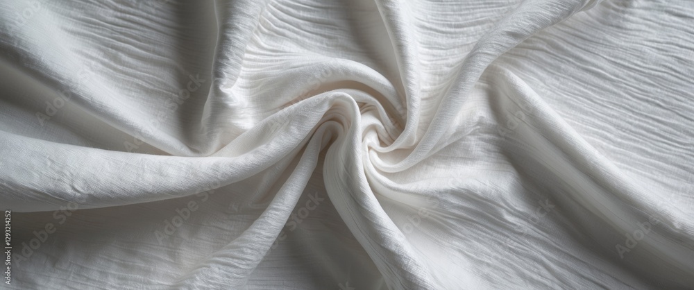 Poster elegant white fabric texture featuring a soft pattern ideal for backgrounds and design projects, sho
