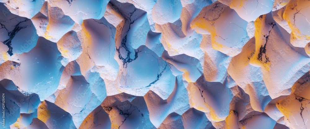 Poster abstract white marble texture with colorful highlights creating a unique design pattern ideal for ar