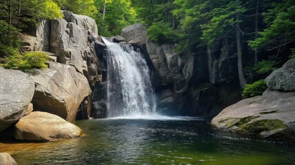 Fototapeta premium Waterfall in the forest