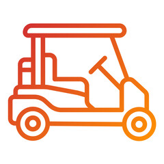 Vector Design Golf Cart Icon Style