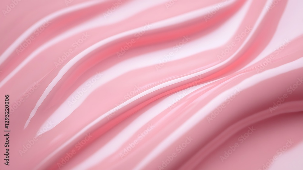 Poster soft pink fabric texture background with graceful waves and smooth flow for elegant design projects