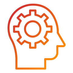Vector Design Critical Thinking Icon Style