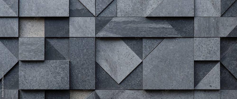 Poster geometric gray granite square pattern textured background for urban design and architectural use in 