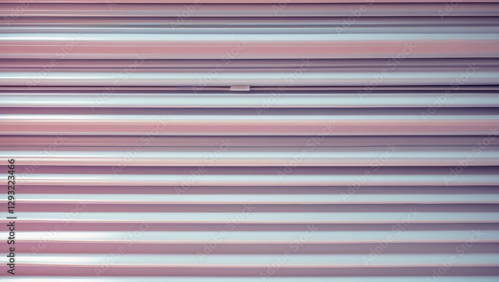 Aufkleber ribbed texture of white horizontal blinds surface with subtle pink tones ideal for backgrounds in in