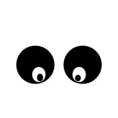 black and white eyes