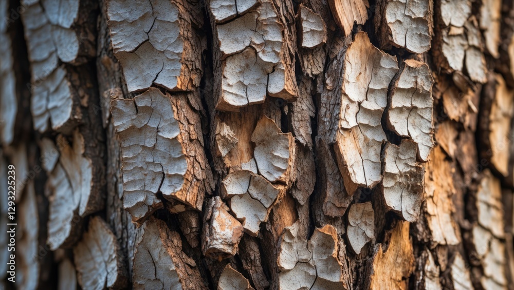 Wall mural detailed close-up of intricate tree bark texture showcasing natural patterns and colors ideal for ba