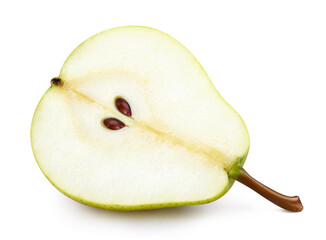 Pear isolated on white background clipping path