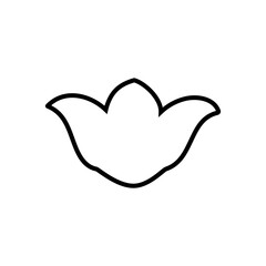 Fototapeta premium Decorative icon vector. Ornaments elements illustration sign. Decorative elements symbol or logo.