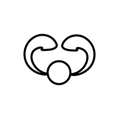 Decorative icon vector. Ornaments elements illustration sign. Decorative elements symbol or logo.