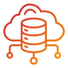 Vector Design Cloud Computing Icon Style
