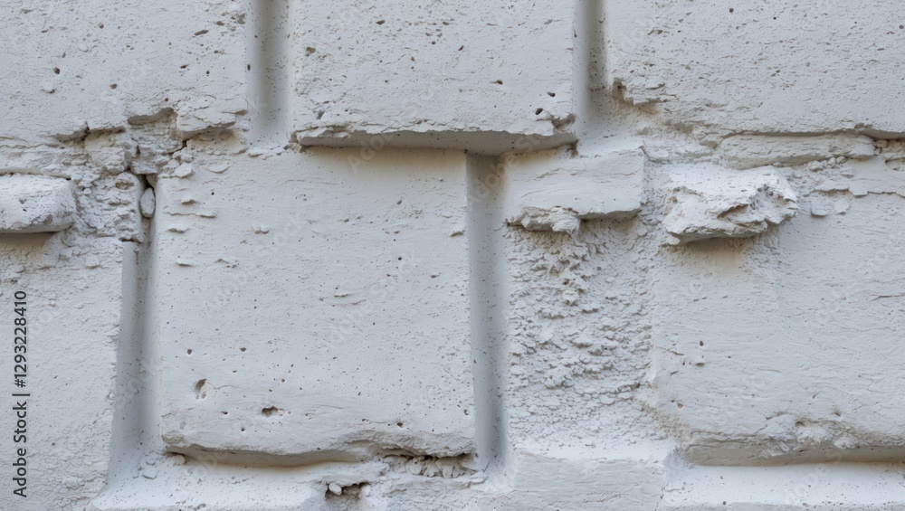 Poster textured white stucco wall surface abstract background featuring imperfect cement patterns and uneve