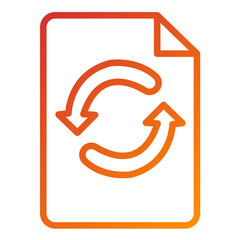 Vector Design File Backup Icon Style
