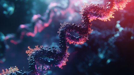 Fototapeta premium Molecular Diagnostics: Genetic Disease and Modern Science Concepts with DNA Molecules