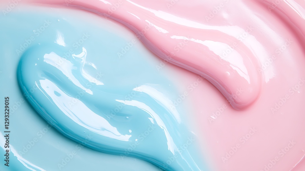 Poster soft swirls of pink and blue creamy texture for background or design use in art projects