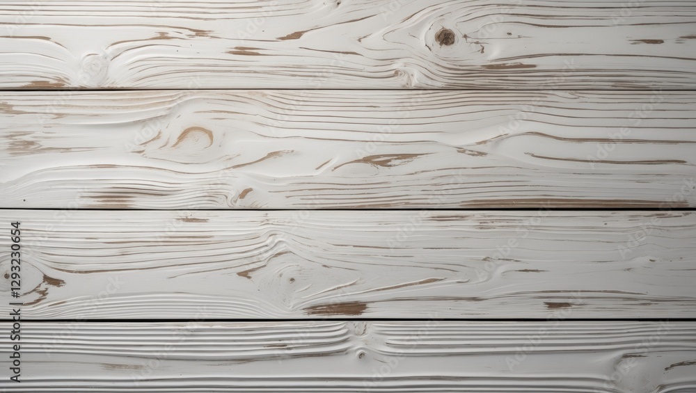 Poster whitewashed wooden planks creating a rustic textured background ideal for home decor or design purpo