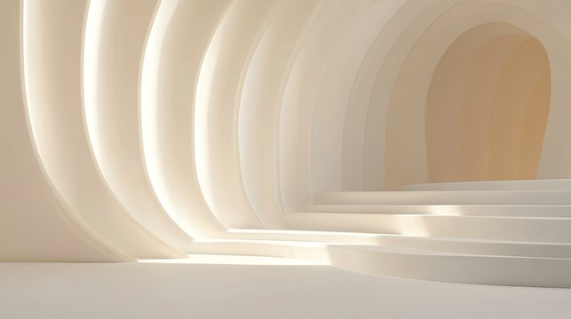 Simple white gradient background with light curves and smooth lines, offering an elegant, minimalist design for promos.