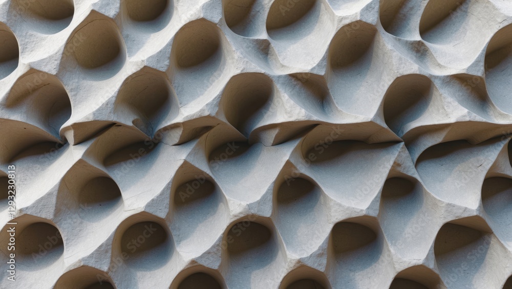 Poster textured architectural surface featuring a contemporary repetitive pattern enhancing aesthetic appea