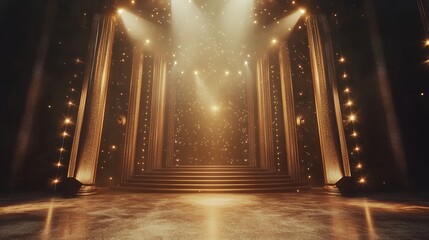 ゴージャスな舞台にスポットライトが当たる