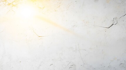 Obraz premium Bright Sunlight Illuminating Cracked White Wall Texture Background