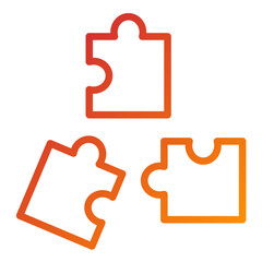 Puzzle Vector Design Icon Style