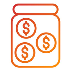 Savings Jar Vector Design Icon Style