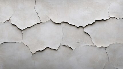 Cracked and Peeling Wall Texture with Grey and Beige Tones