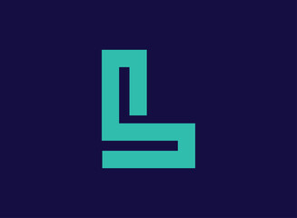 Letter L minimal logo icon design