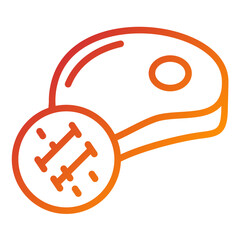 Pork Tenderloin Vector Design Icon Style