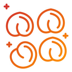 Fototapeta premium Chickpeas Vector Design Icon Style