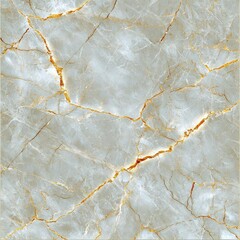 Fototapeta premium Elegant marble texture with veining and gold accents, suitable for backgrounds.