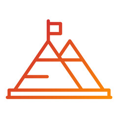 Milestone Vector Design Icon Style